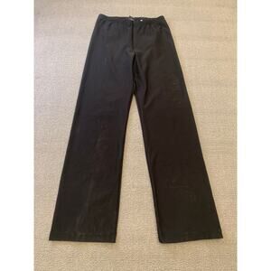 Vintage Nike Women Small Petite Black Straight Leg Pants Made in Taiwan 90's Y2K